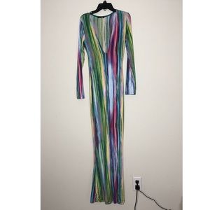 Tie dye maxi dress